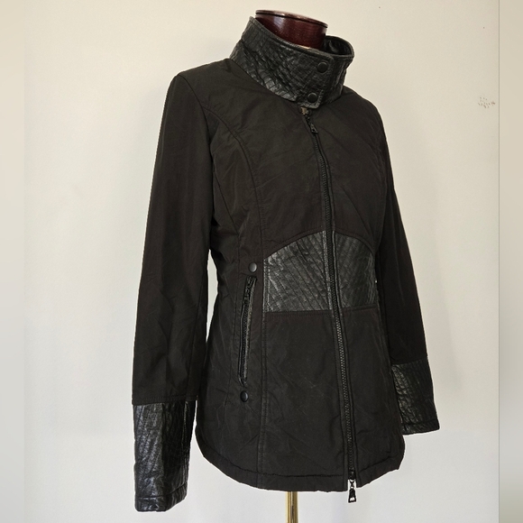DANIER leather and polyester black jacket. Size XXS (seems a bit bigger) - Picture 2 of 15